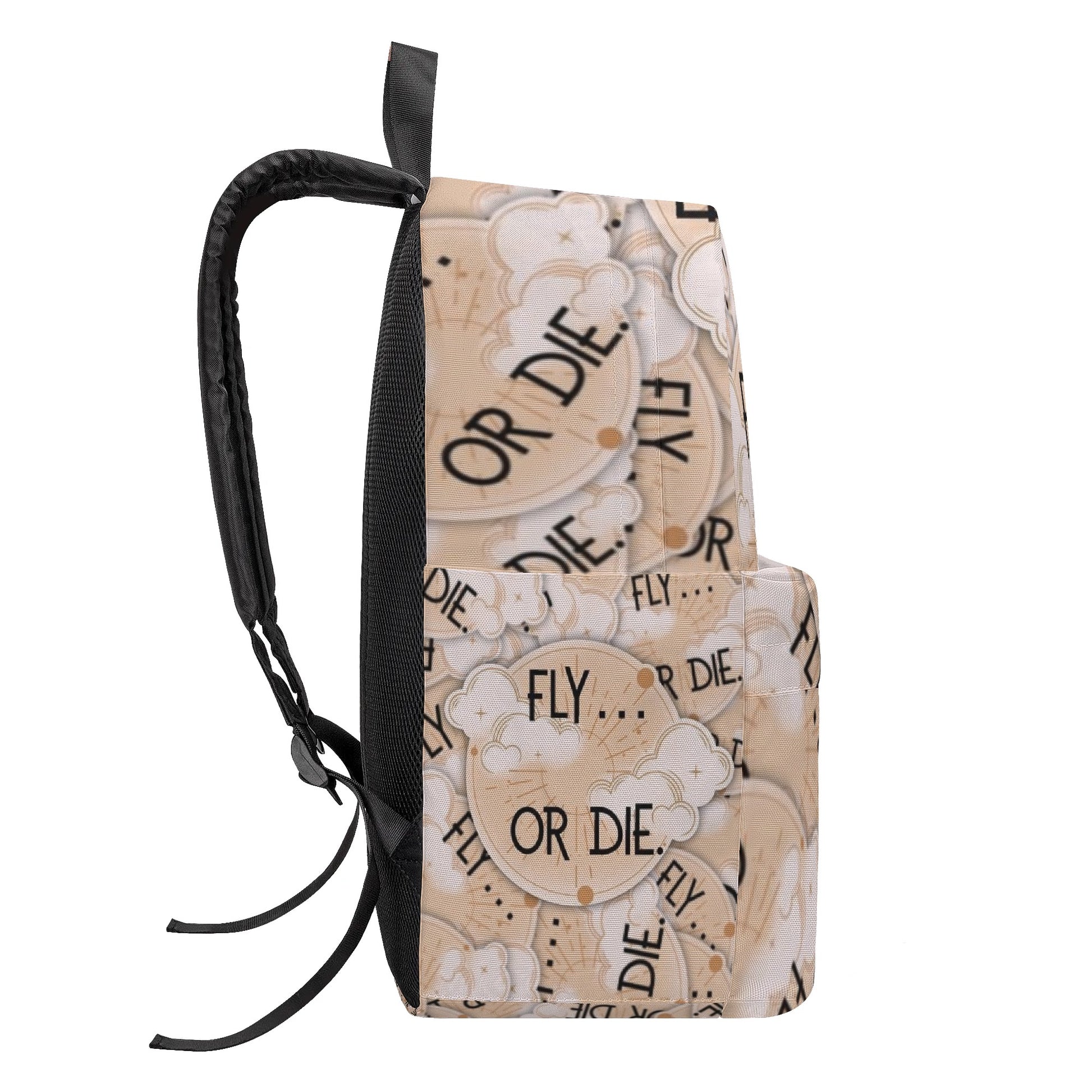 Fly or Die Backpack, Fourth Wing Inspired Book Bag, Rebecca Yarros Quote, Fantasy Reader Gift BPVLR06