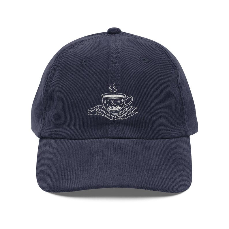 Suriel Tea Co Corduroy Dad Hat, ACOTAR Inspired Embroidered Cap, Bookish Fantasy Gift for Readers VLRH19