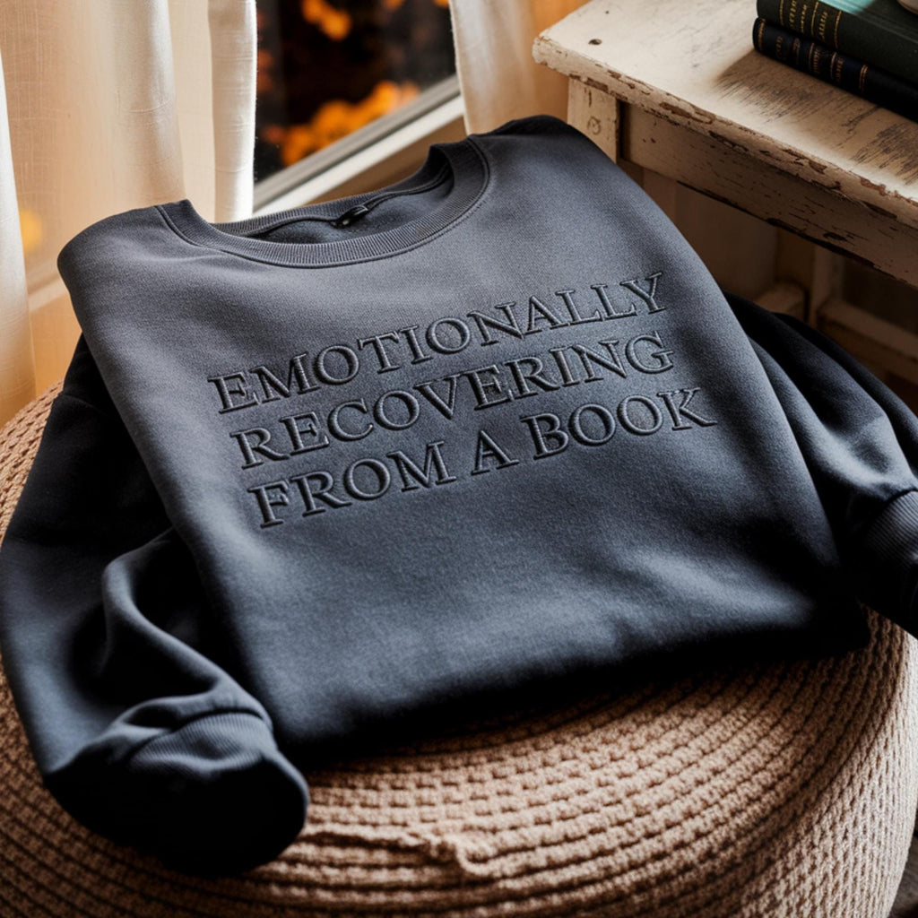 Embroidered Bookish Sweatshirt, Book Club Sweater, Funny Reading Crewneck, Book Lover Gift, Book Club Gifts