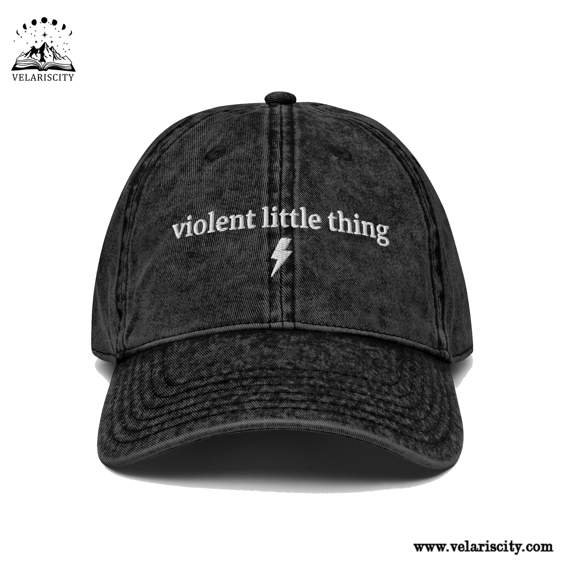 Violent Little Thing Embroidered Hat, Fourth Wing Dragon Cap, Basgiath War College Xaden Riorson Bookish Gift VLRH09