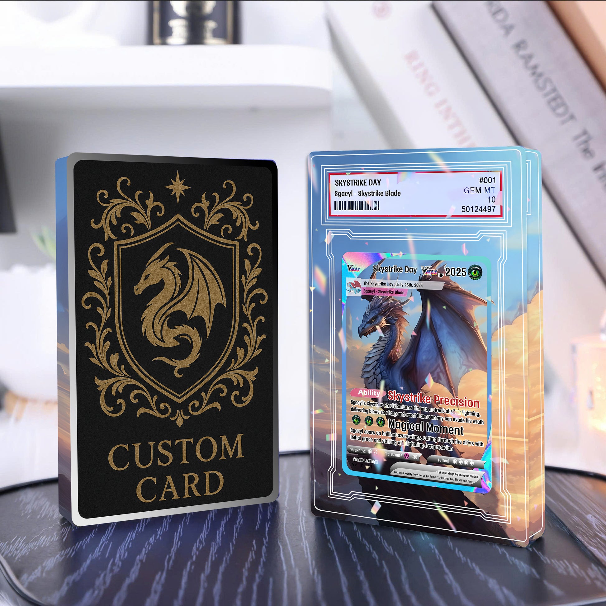 Sgaeyl Skystrike Dragon Acrylic Block, Fourth Wing Acrylic Block, Fourth Wing Fanart Decor, Fantasy Book Gift for Dragon Lovers & Collector Display Shelf Art ABVLR07