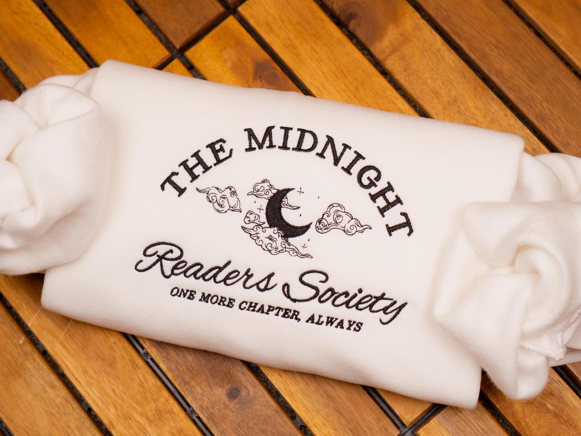 Embroidered Late Night Readers Club Sweatshirt, Cozy Book Lover Gift, Book Club Sweater, Gifts For Reader