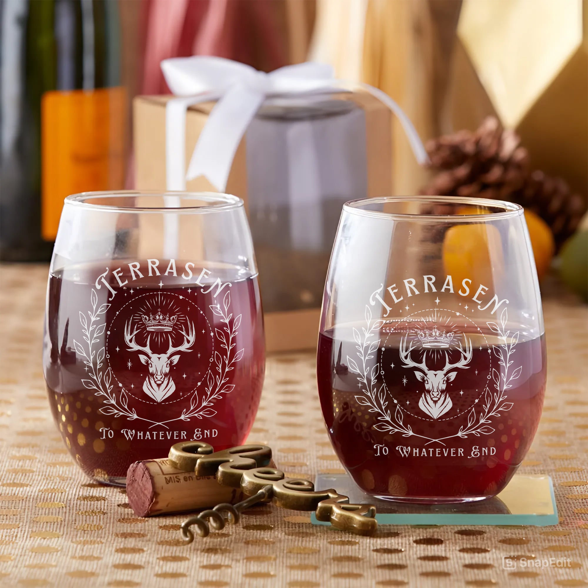 Terrasen Wine Glass, To Whatever End Beer Glass, Fantasy Bookish Glass Cup, Reader Gift For Book Lovers BGVLR05