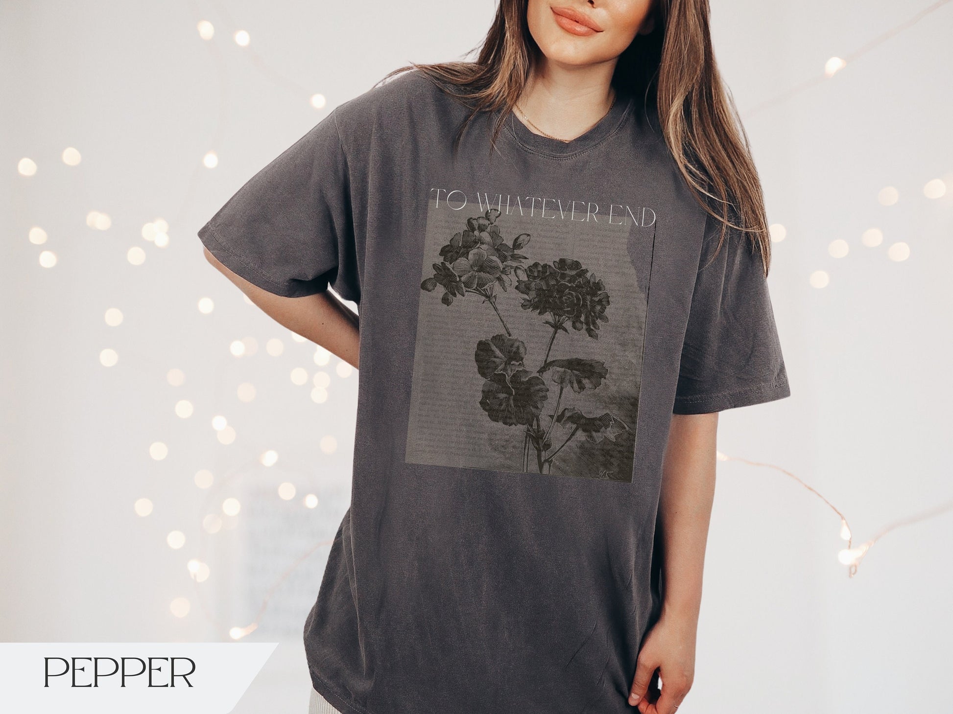 TOG Fan Comfort Colors® Shirt, To Whatever End, Throne of Glass Inspired, Aelin Quote, Bookstagram Merch, ACOTAR Apparel Gift, Sarah J Maas Bookish Tshirt CFVLR77