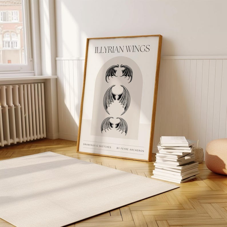 ACOTAR and Fourth Wing Dragon Rider Art Prints, Sarah J Maas and Rebecca Yarros Basgiath War College Bookish Merch, Book Lover Gift VLRP07