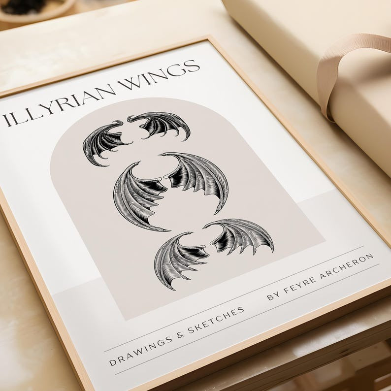 ACOTAR and Fourth Wing Dragon Rider Art Prints, Sarah J Maas and Rebecca Yarros Basgiath War College Bookish Merch, Book Lover Gift VLRP07