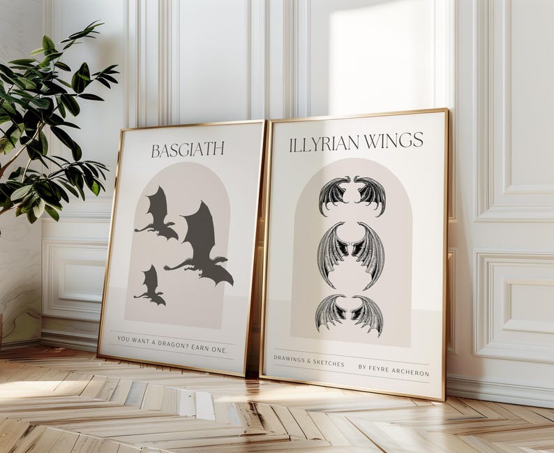 ACOTAR and Fourth Wing Dragon Rider Art Prints, Sarah J Maas and Rebecca Yarros Basgiath War College Bookish Merch, Book Lover Gift VLRP07