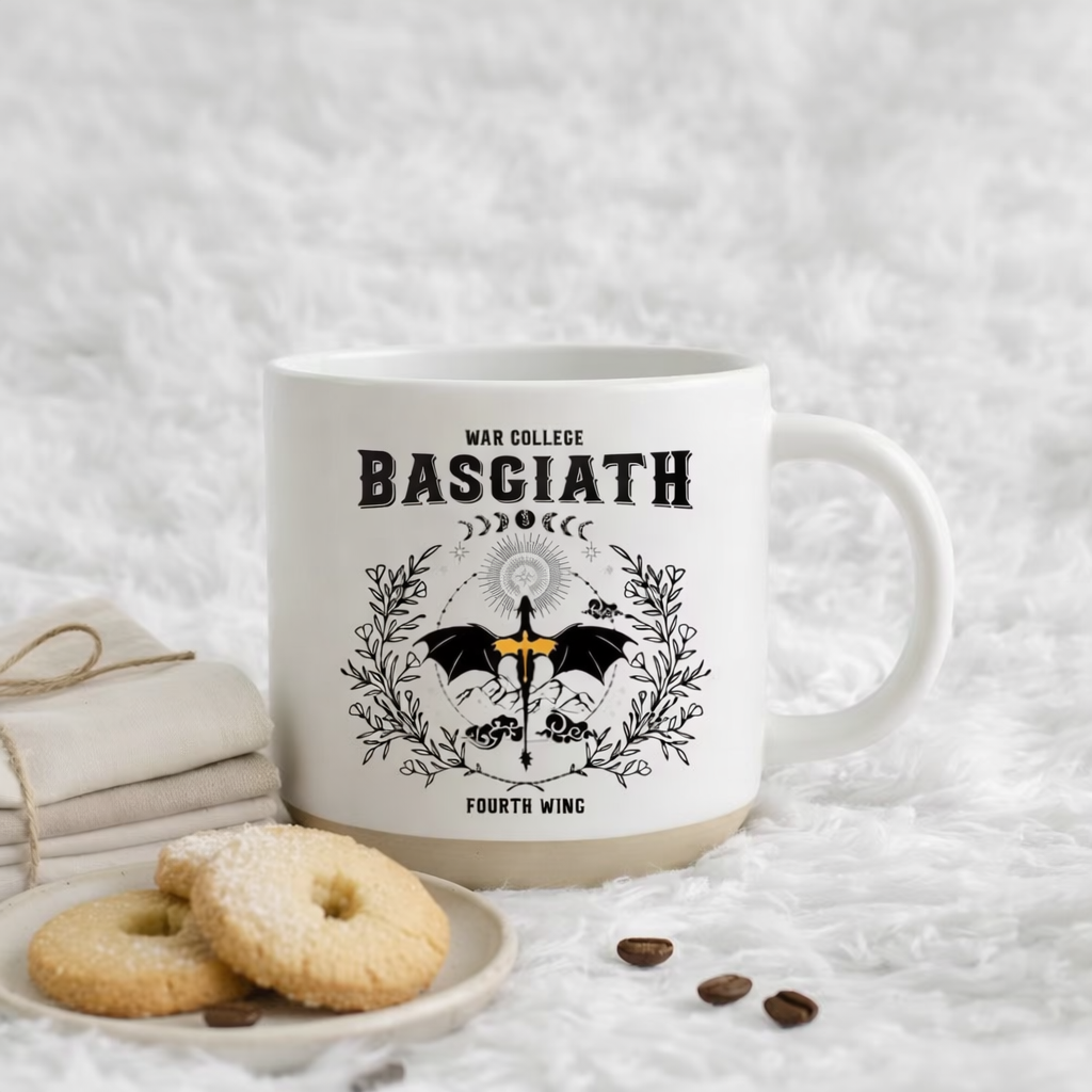 Xaden Riorson Dragon Coffee Cup, Basgiath Fourth Wing Mug, Empyrean Series BookTok Mug, Fantasy Book Lover Gift, Bookish Pottery Mug