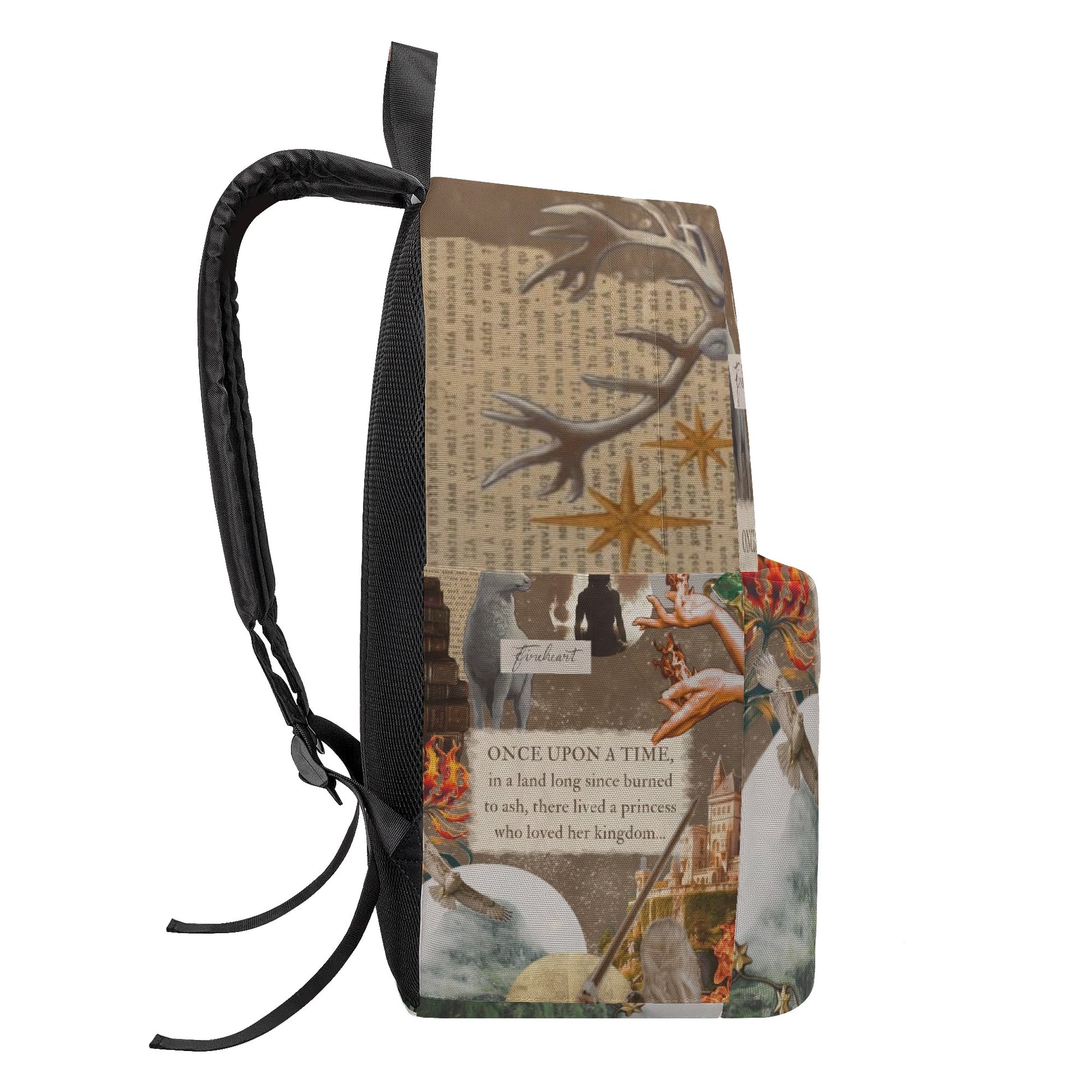 Throne of Glass Backpack – Once Upon a Time Aelin Quote – Fireheart Fantasy Bag for Sarah J Maas Fans BPVLR07