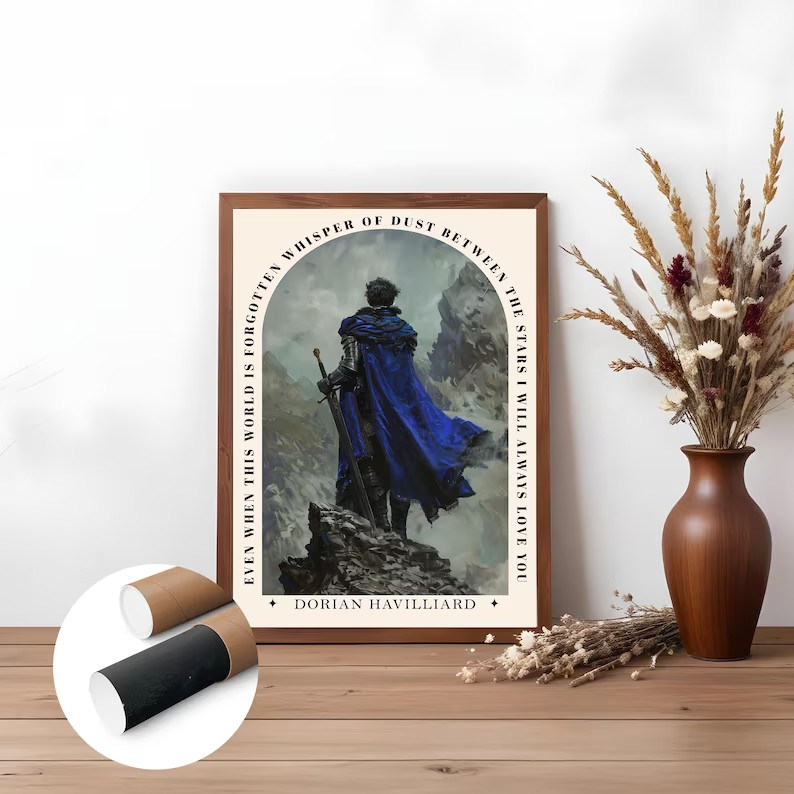 Set of 3 Aelin Galathynius Posters, Throne of Glass Bookish Wall Art, Fantasy Reader Gift VLRP71