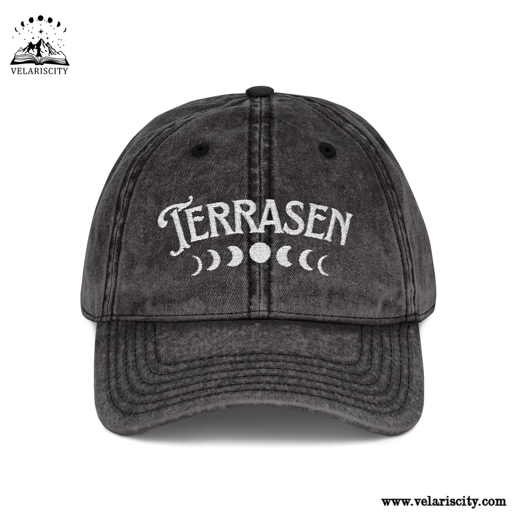 Terrasen Throne of Glass Fireheart Vintage Embroidered Hat, Bookish Gift for Her, To Whatever End VLRH08