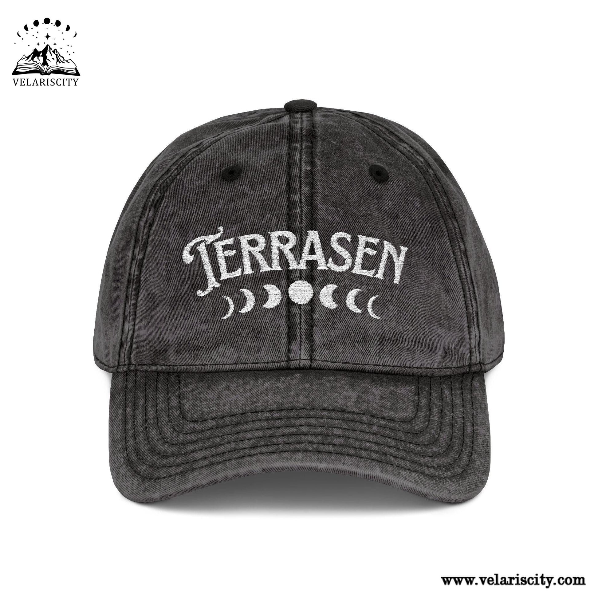 Terrasen Throne of Glass Fireheart Vintage Embroidered Hat, Bookish Gift for Her, To Whatever End VLRH08