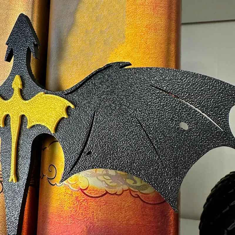 Fourth Wing Double Dragon BOOK INSERT, Bookmark, Book Accessory, Black and Gold Dragons