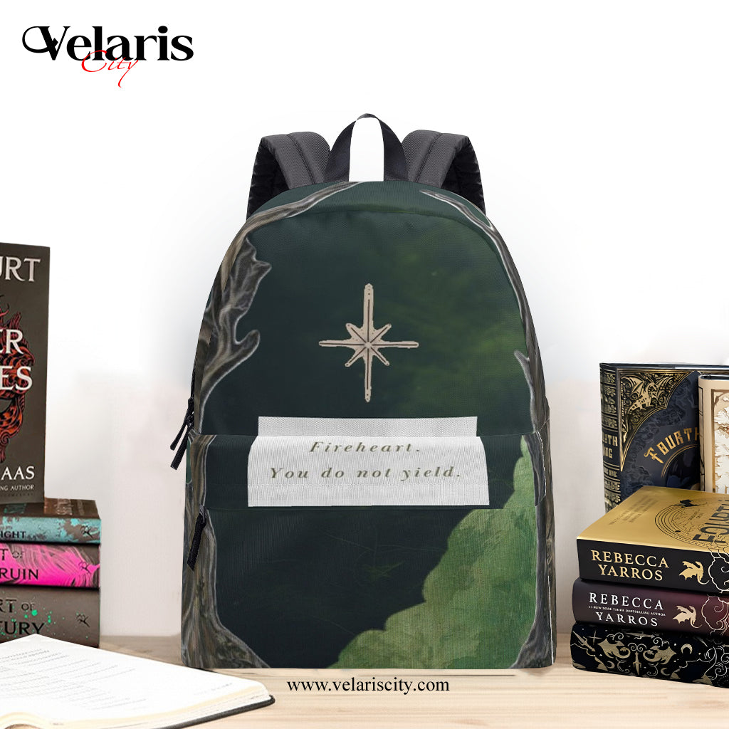 Fireheart Backpack, You Do Not Yield Quote, Aelin Throne of Glass Inspired Bag, Sarah J Maas Gift BPVLR08