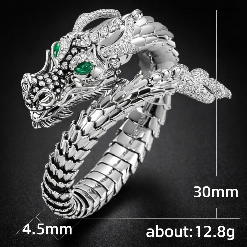 Dragon Ring, Adjustable Dragon Wrap Ring, Unisex Dragon Jewelry, Fantasy Dragon Ring for Men Women, Dragon Lover Gift