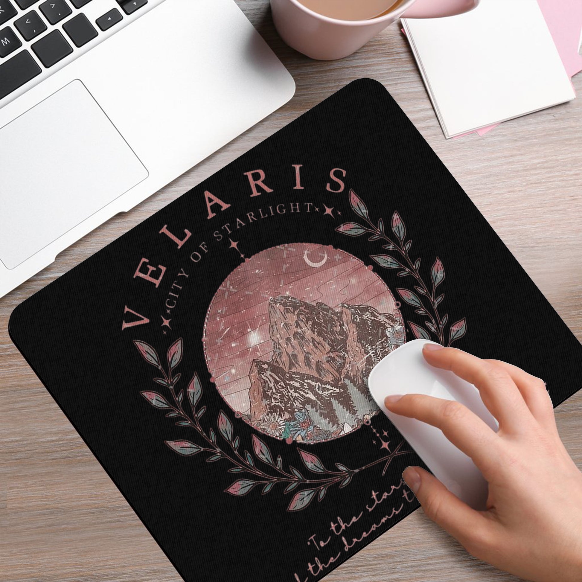 Velaris Desk Mat, ACOTAR City of Starlight Mouse Pad, A Court of Thorns and Roses Fantasy Desk Pad DMVLR06