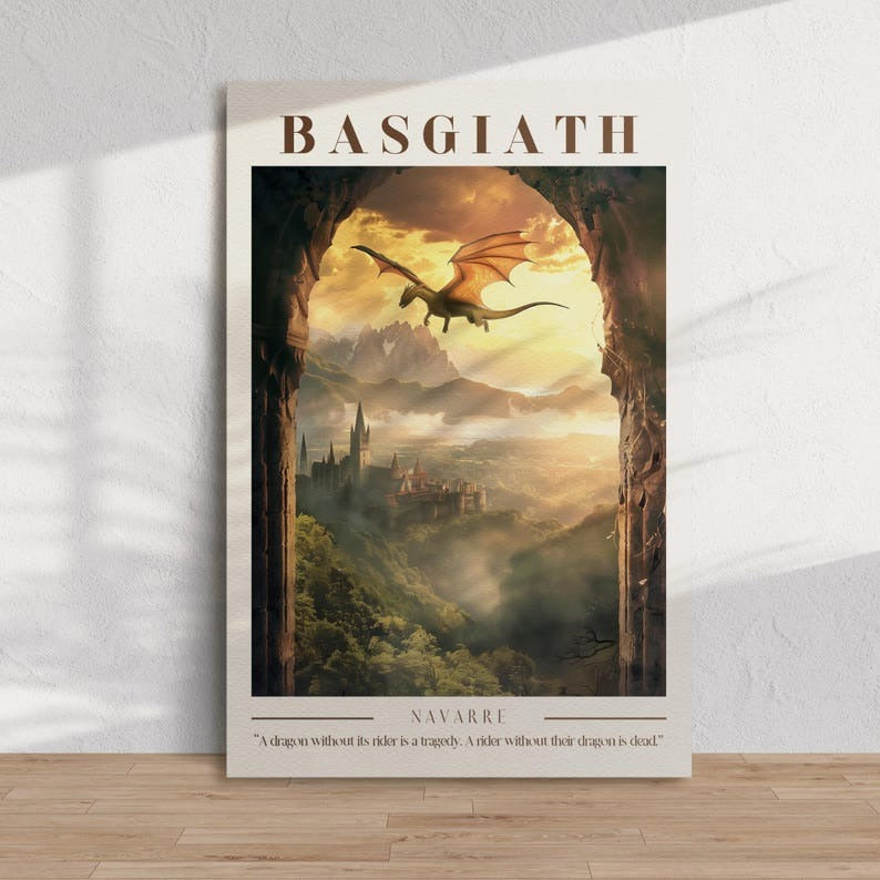 Fourth Wing Printable Basgiath War College - Rebecca Yarros Book Art, The Empyrean Poster, Rebecca Yarros Poster, Gift For Fan VLRP08