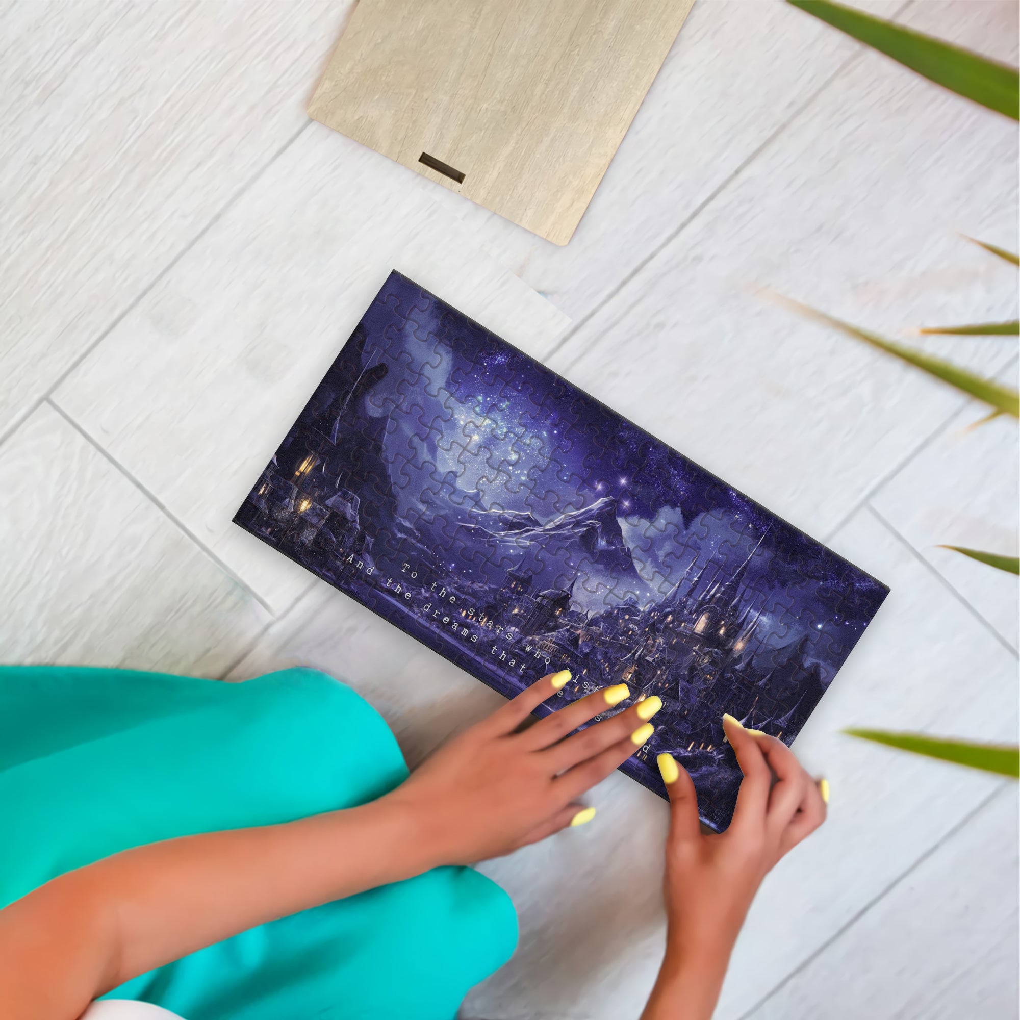 Velaris Puzzle ACOTAR City of Starlight, To the Stars Who Listen Quote, Fantasy Wooden Jigsaw Bookish Gift PVLR08