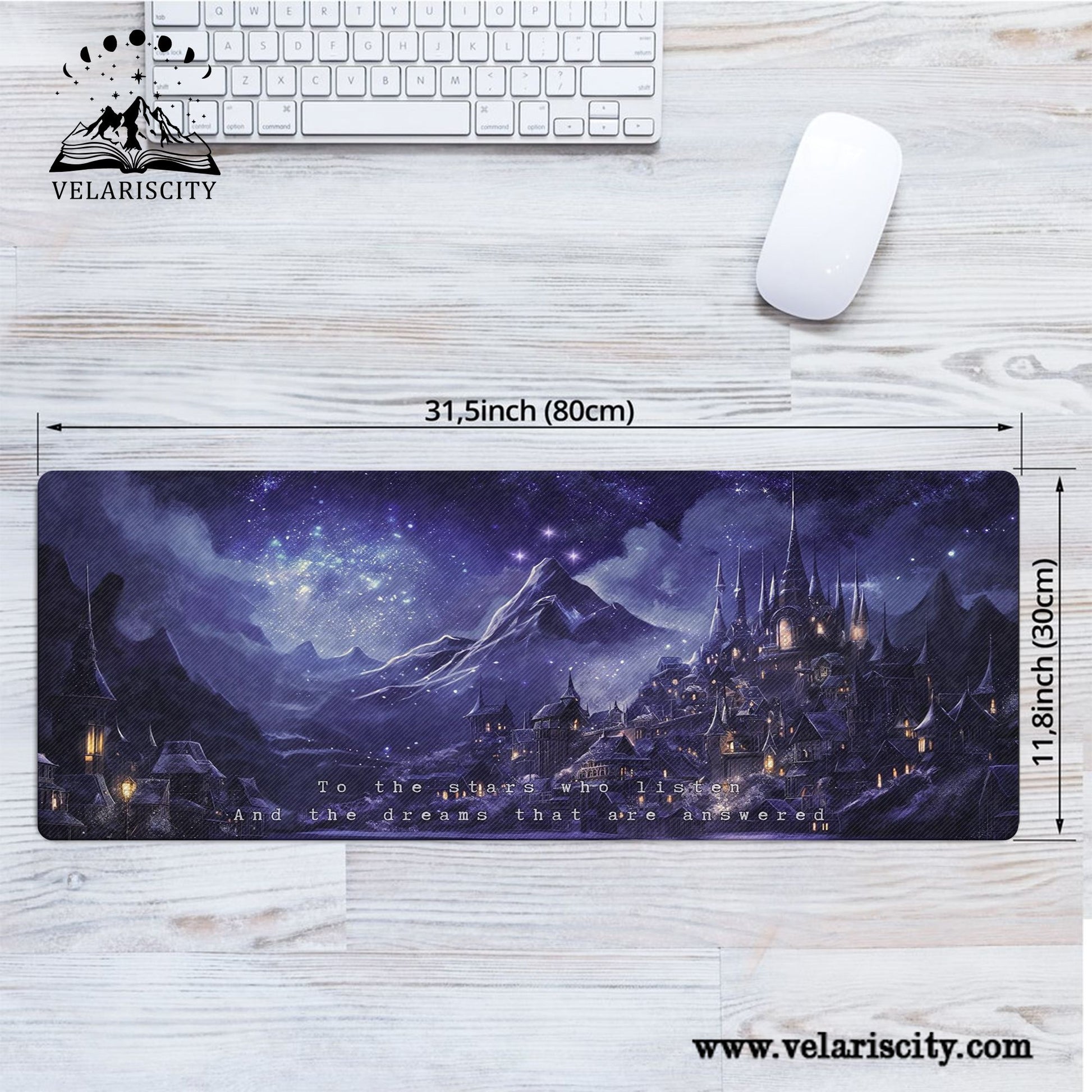 ACOTAR Velaris Desk Mat, Night Court Galaxy Desk Pad, A Court of Thorns and Roses Sarah J Maas Merch DMVLR18