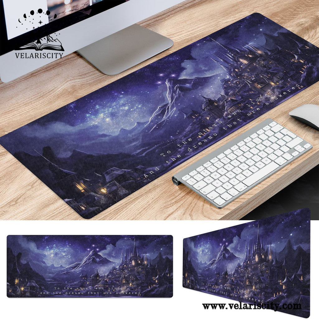 ACOTAR Velaris Desk Mat, Night Court Galaxy Desk Pad, A Court of Thorns and Roses Sarah J Maas Merch DMVLR18
