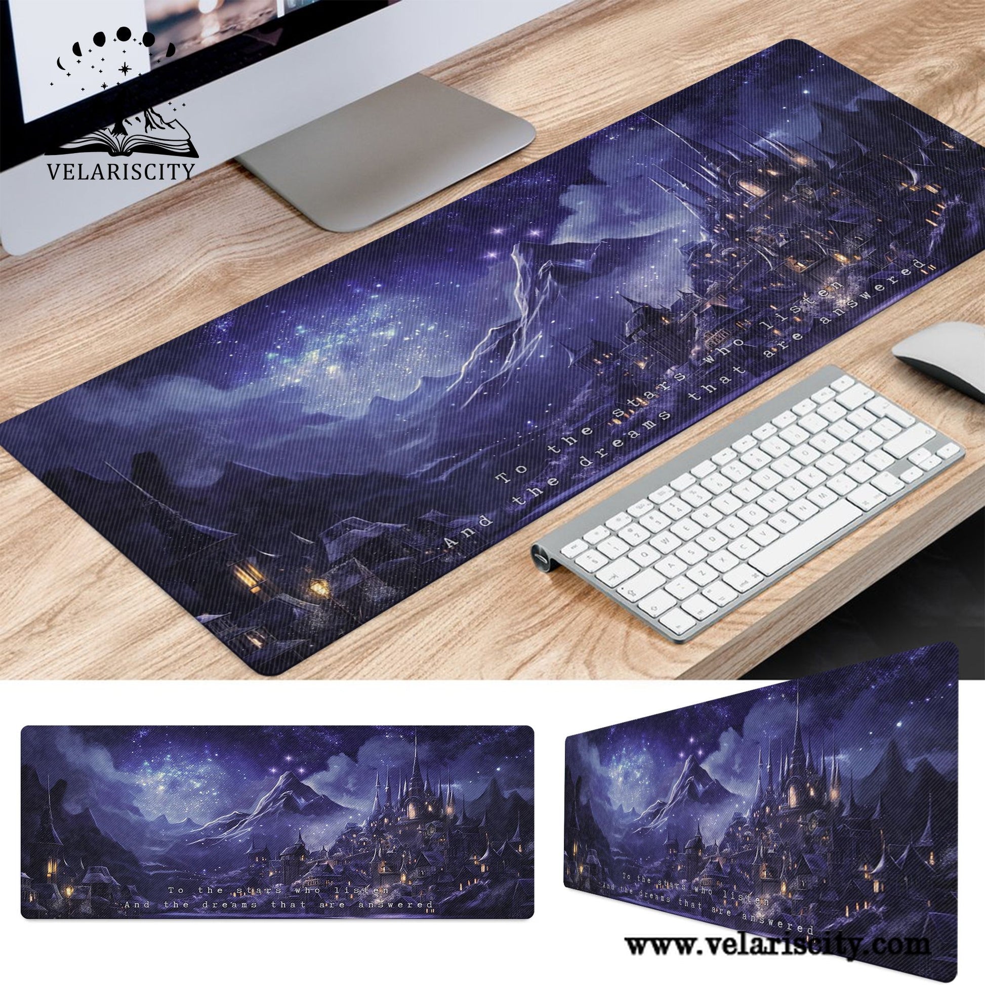 ACOTAR Velaris Desk Mat, Night Court Galaxy Desk Pad, A Court of Thorns and Roses Sarah J Maas Merch DMVLR18