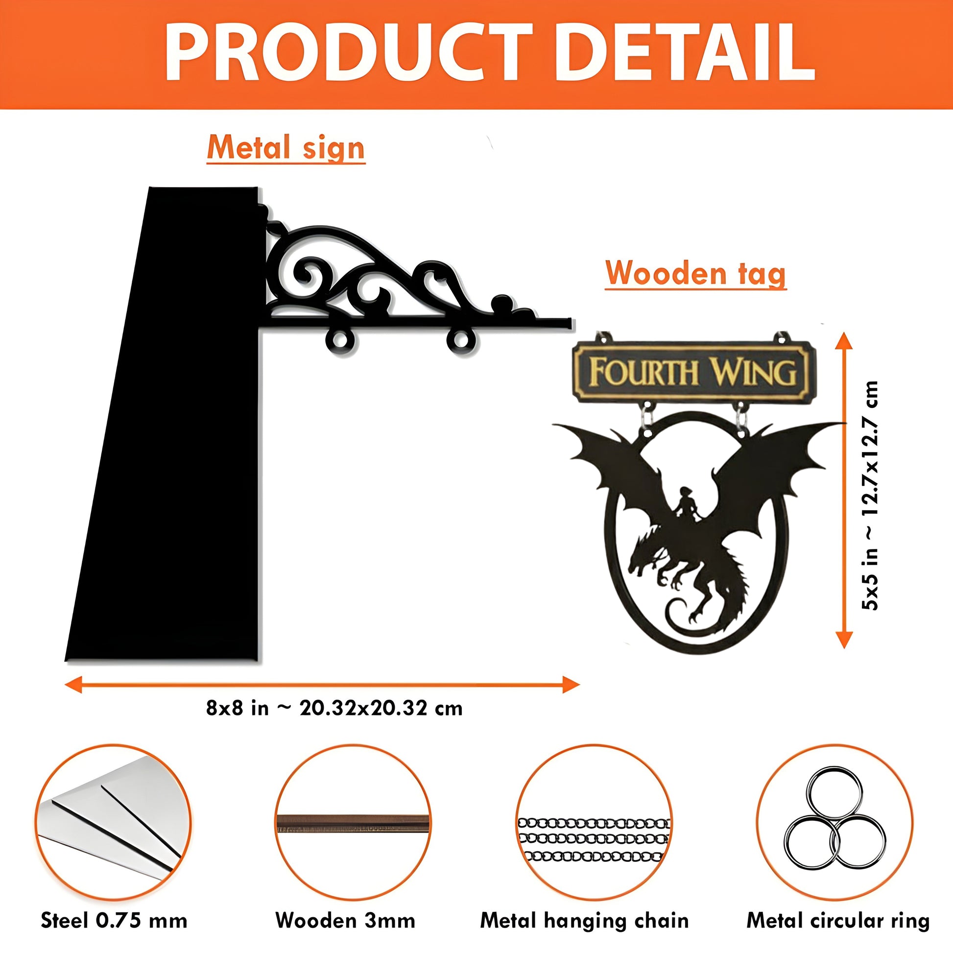 Fourth Wing Book Tavern Sign, Dragon Rider Wooden Book Tracker, Basgiath War College Decor, Fantasy Wall Hanging, Gift for Book Lovers BSVLR28