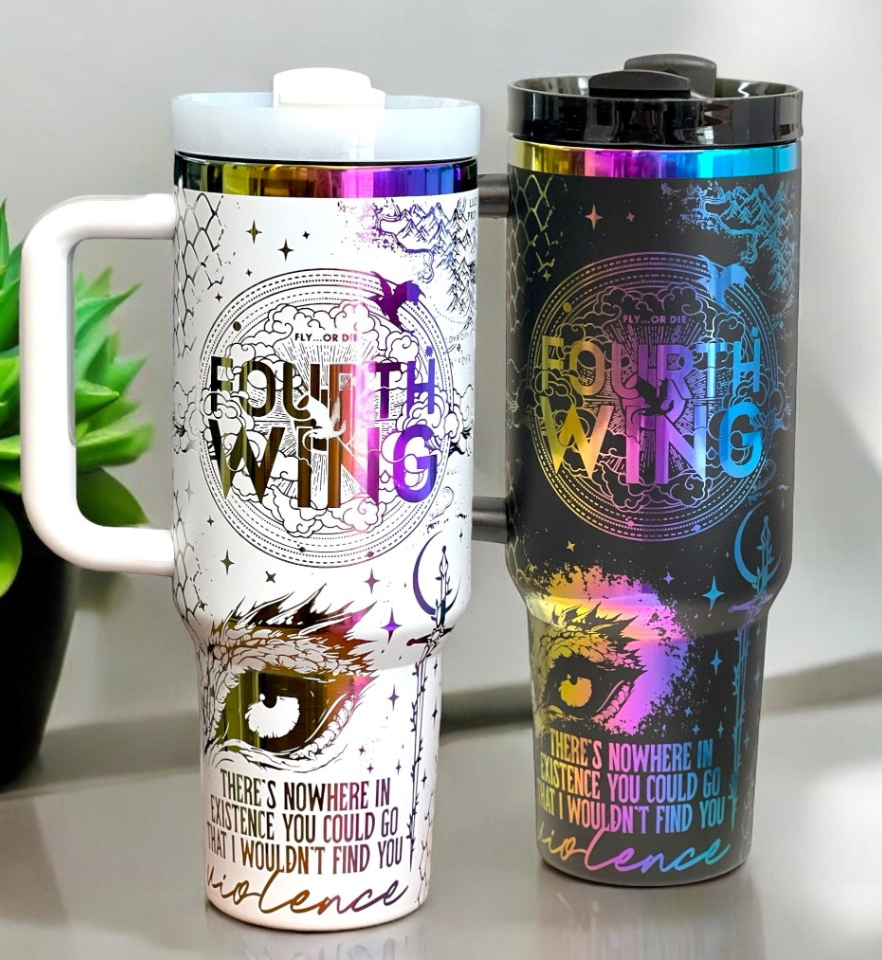 Fourth Wing Tumbler 30oz/40oz, Basgiath Tumbler, The Empyrean Tumbler Gift. VLR07
