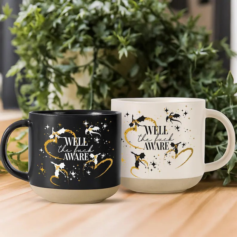 Xaden Riorson Quote, Well The Fuck Aware, Fourth Wing Mug, Onyx Storm Mug, Fourth Wing Merch, Basgiath War College Bookish Gift for Readers