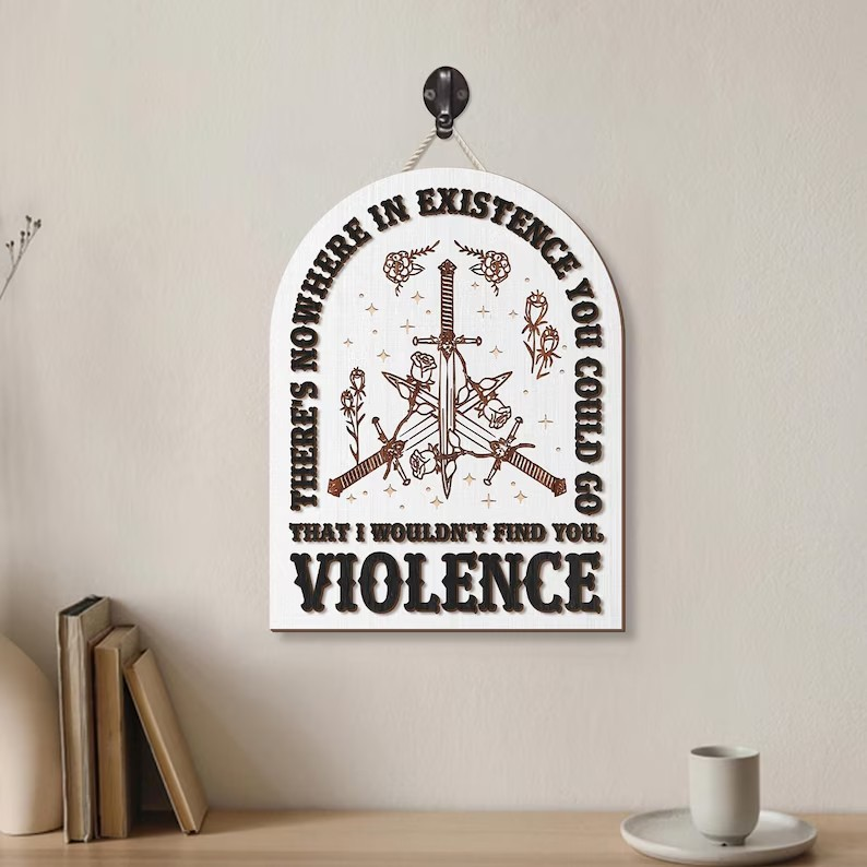 Basgiath War College Bookshelf Sign, Fourth Wing Inspired Library Decor, Xaden Riorson Romantasy Book Lover Gift BTVLR43