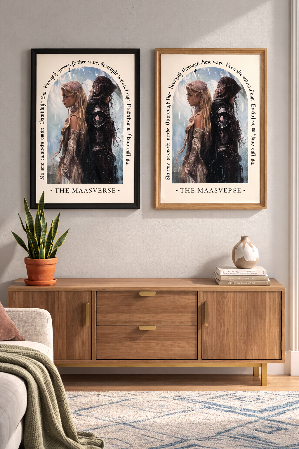 Aelin Galathynius Art Print, Throne of Glass Queen Poster, Sarah J. Maas Bookish Wall Art, Fantasy Reader Gift VLRP72