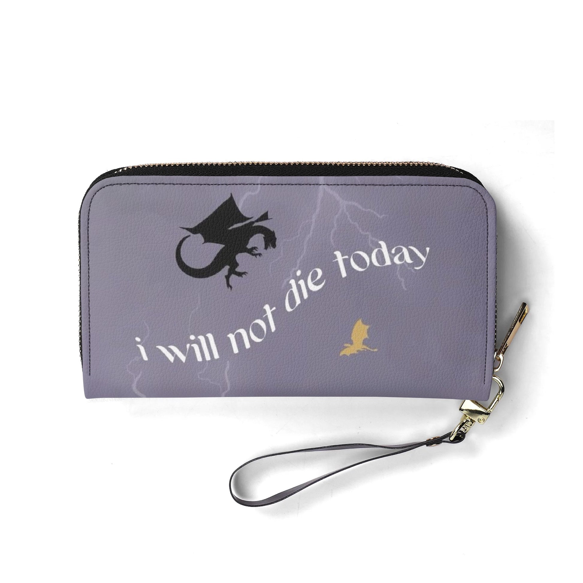 I Will Not Die Today Leather Bag,  Fourth Wing  inspired Bag, Personalized Leather Bag, Fantasy Leather Handbag, Perfect Gift for Women. HBVLR09