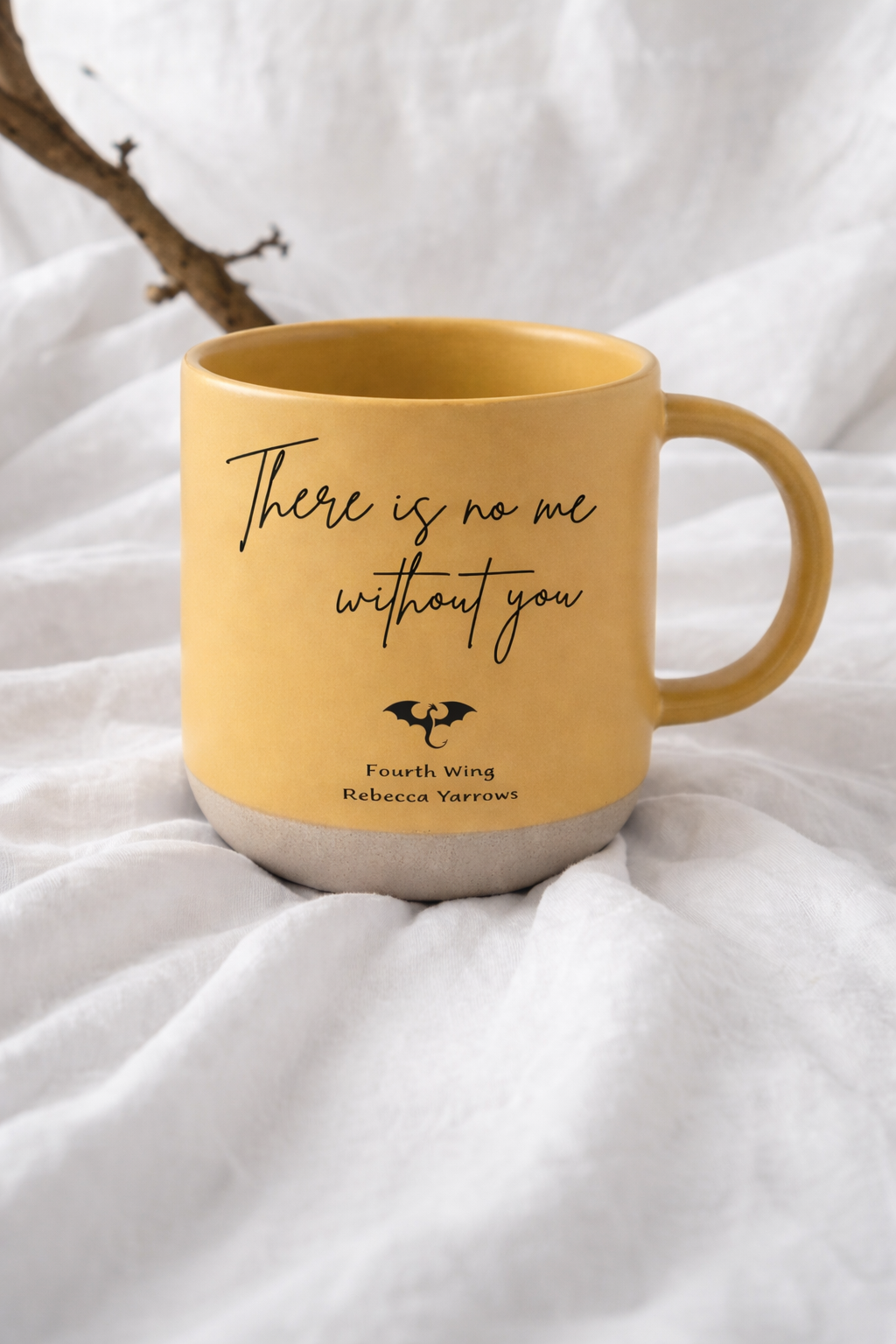There Is No Me Without You Matching Mug Set, Fourth Wing Inspired Couple Ceramic Coffee Cups, Romantic Bookish Gift