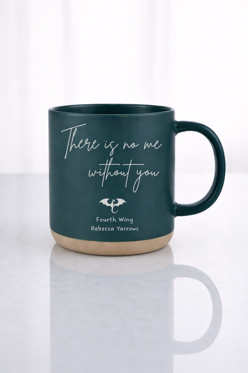 There Is No Me Without You Matching Mug Set, Fourth Wing Inspired Couple Ceramic Coffee Cups, Romantic Bookish Gift PMVLR20