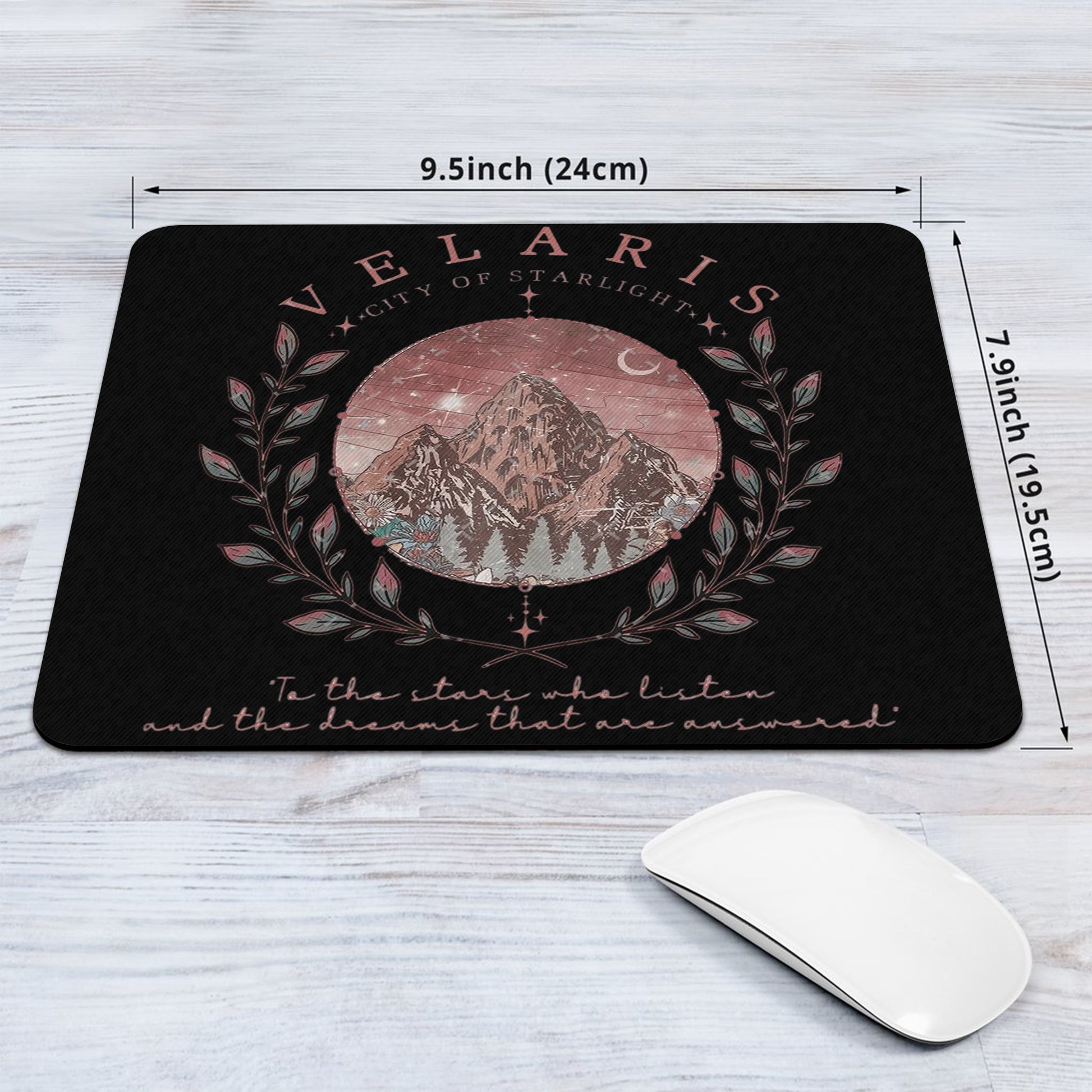 Velaris Desk Mat, ACOTAR City of Starlight Mouse Pad, A Court of Thorns and Roses Fantasy Desk Pad DMVLR06