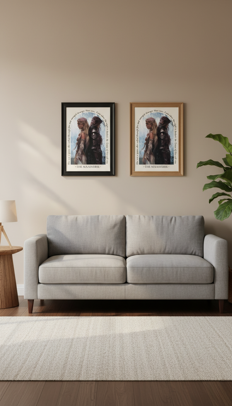 Aelin Galathynius Art Print, Throne of Glass Queen Poster, Sarah J. Maas Bookish Wall Art, Fantasy Reader Gift VLRP72