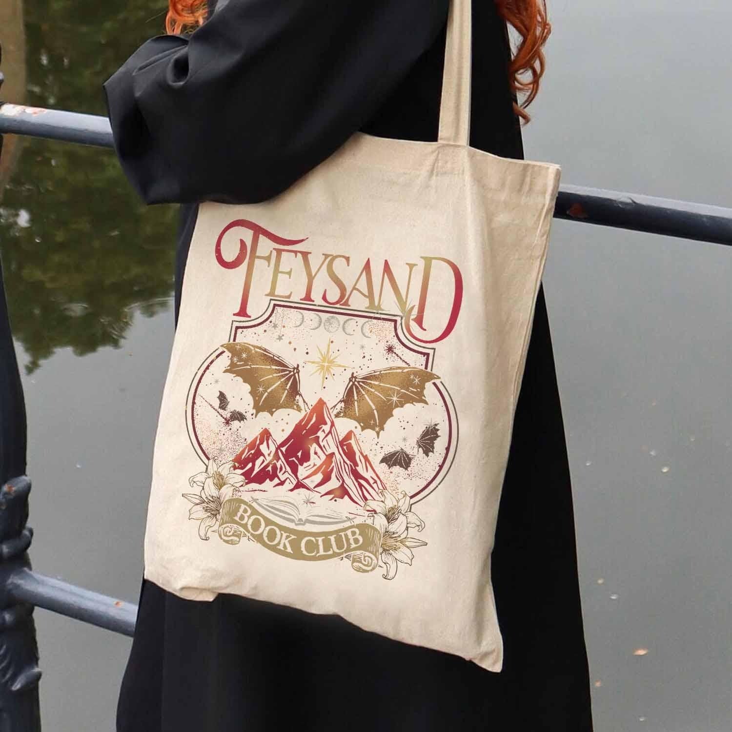 Rhys And Feyre Acotar Book Club Tote Bag, Sjm, Velaris City Of Starlight Acotar Tote Bag, The Night Court, Court Of Dreams TBVLR06