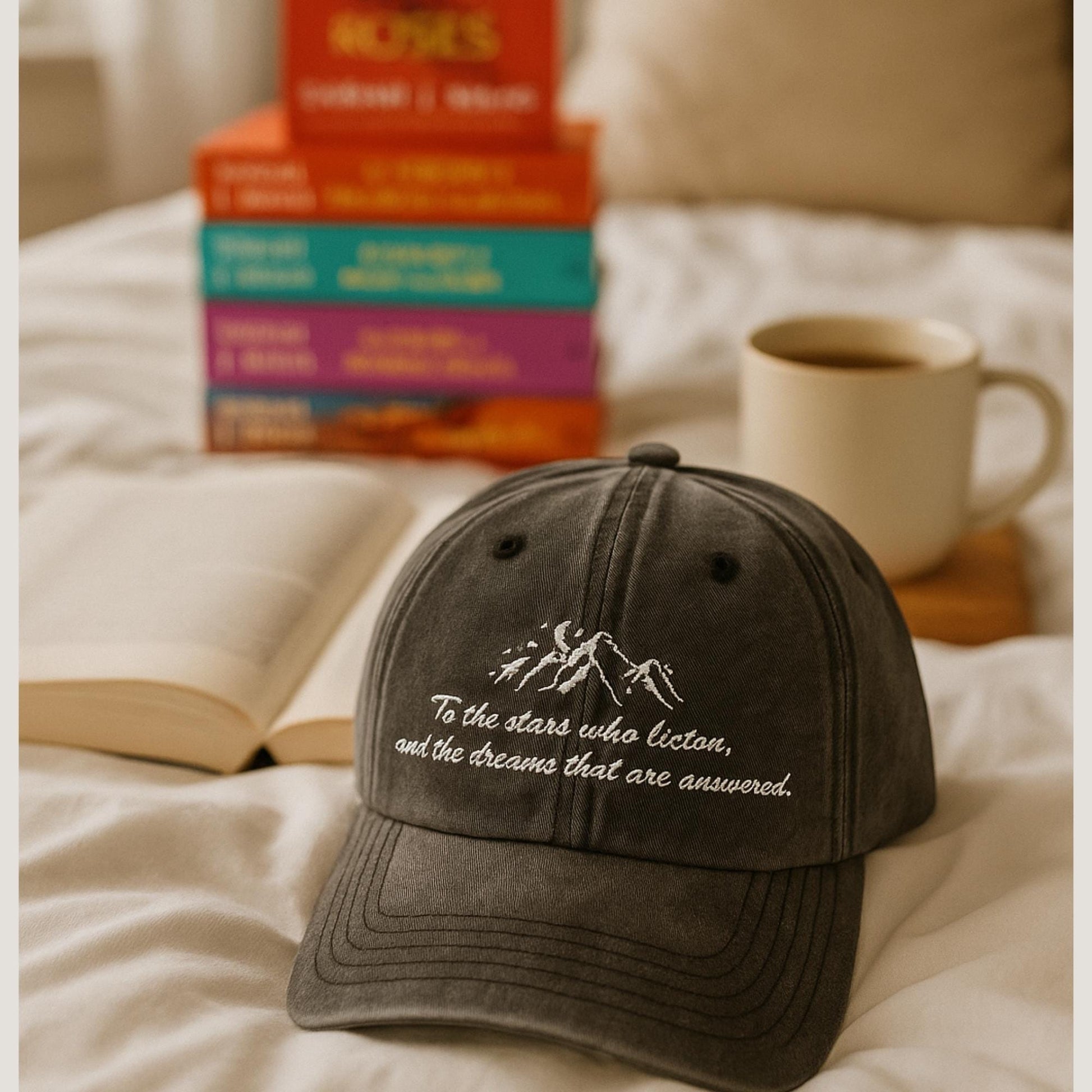 To the Stars Who Listen ACOTAR Vintage Embroidered Dad Hat, Velaris Night Court Bookish Gift, Gifts For Fan VLRH07