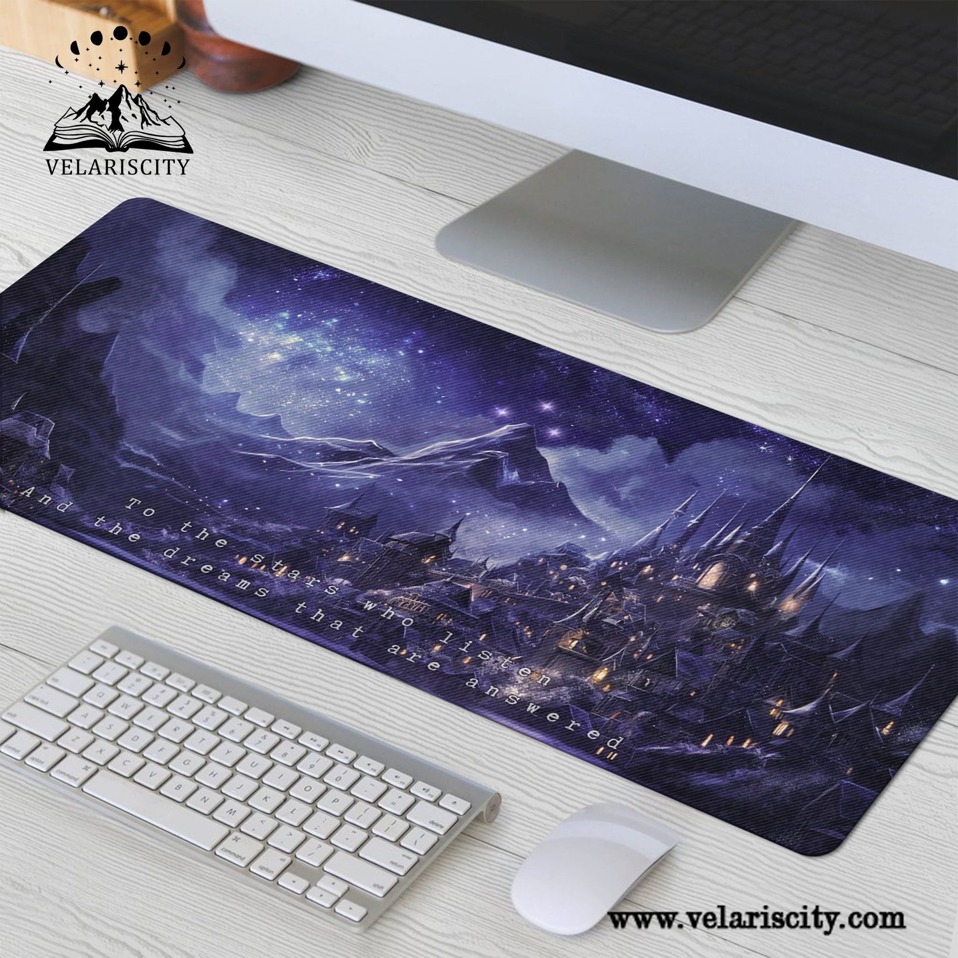ACOTAR Velaris Desk Mat, Night Court Galaxy Desk Pad, A Court of Thorns and Roses Sarah J Maas Merch DMVLR18