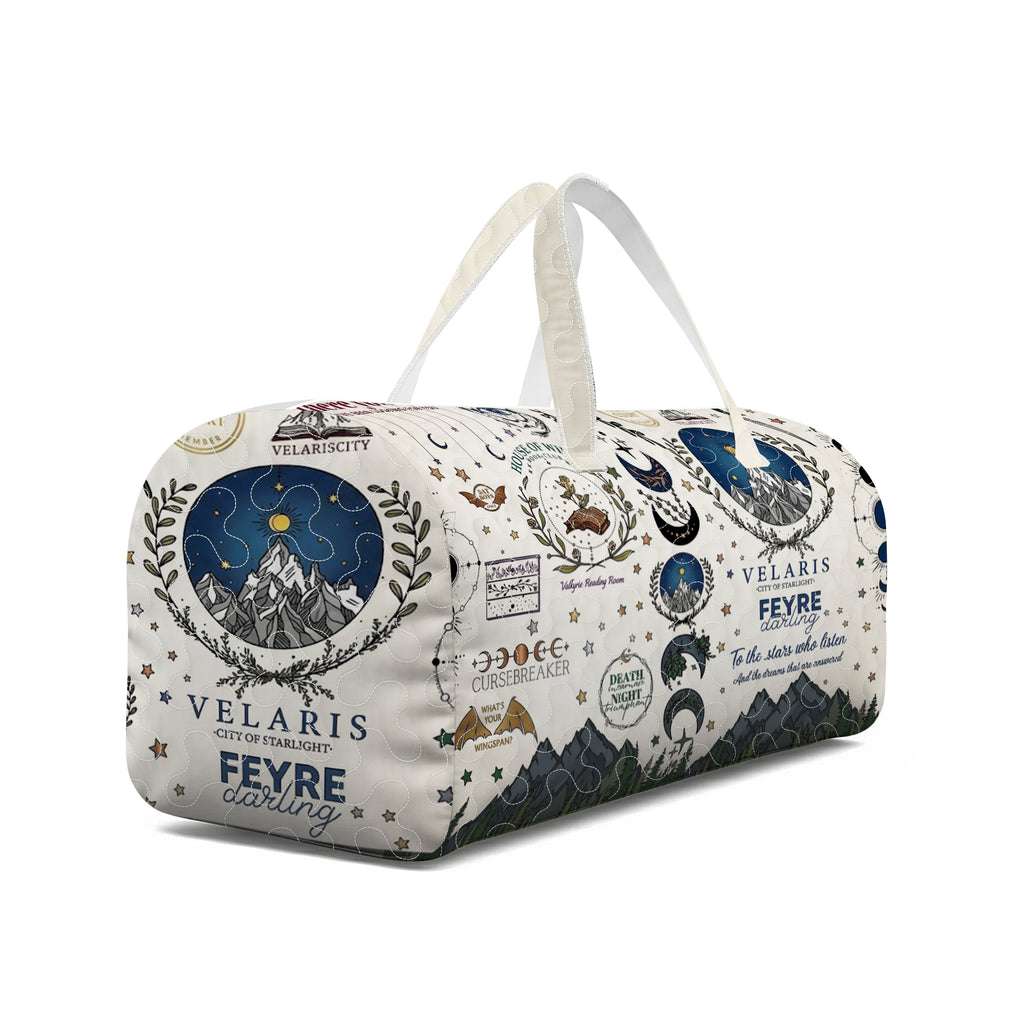 Velaris Duffle Bag, City of Starlight Travel Bag, Acotar Duffle Bag, Fantasy Bookish Bag, Night Court Overnight Bag, Reader Gift for Fan, QTBVLR09