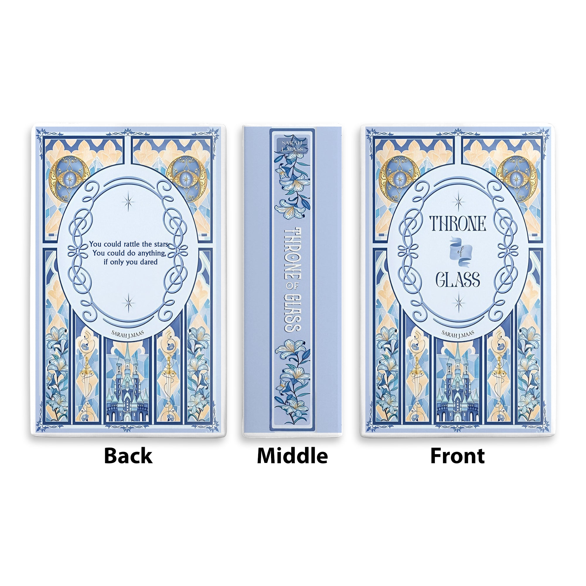 Throne of Glass Book Vase, Ceramic Fantasy Book Decor, Book Lover Gift, Bookish Home Accent, Sarah J Maas Inspired Vase CVVLR38