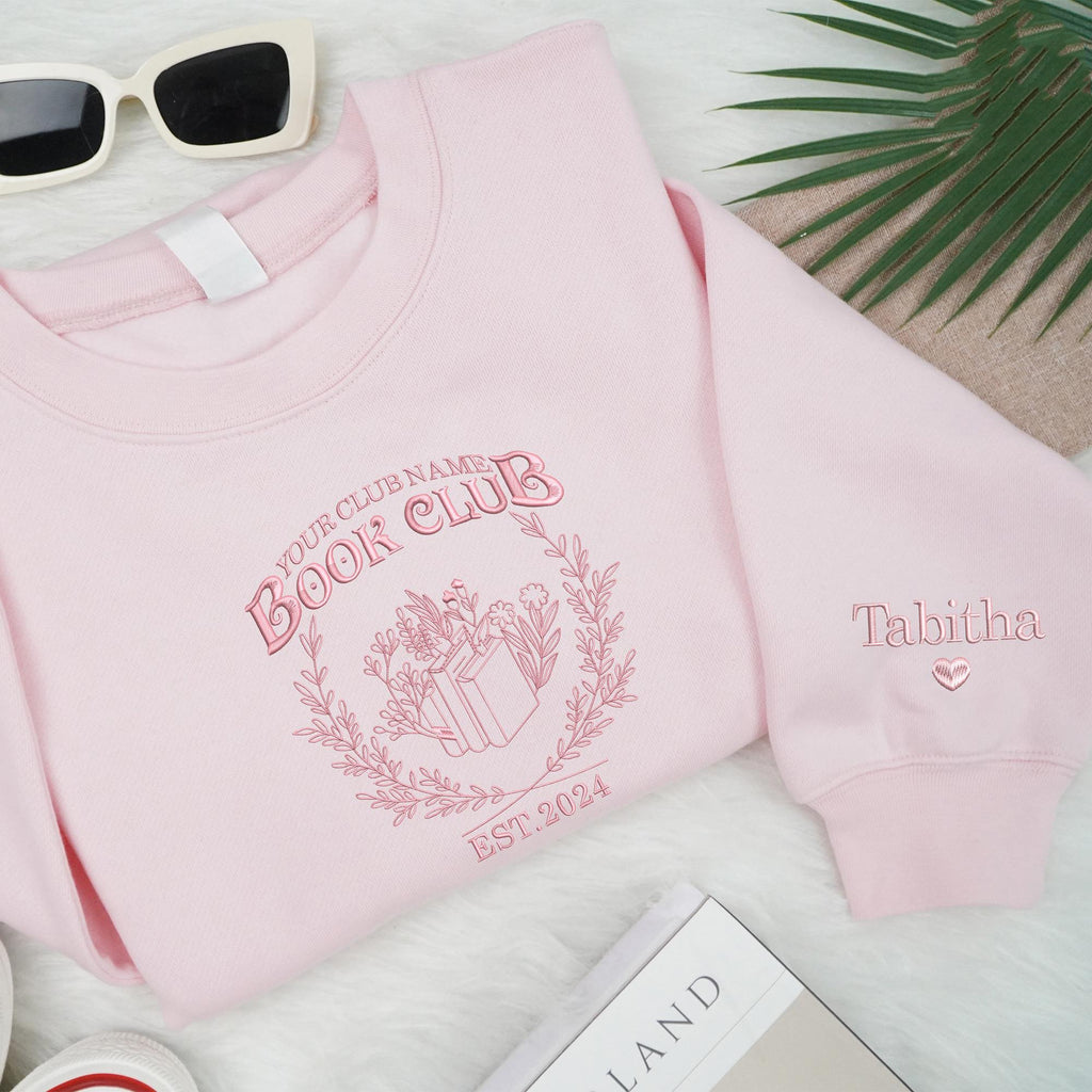 Personalized Book Club Embroidered Shirt, Custom Book Shirt, Reading Club Hoodie, Book Club Sweatshirt, Reading Club, Book Club Since Tee