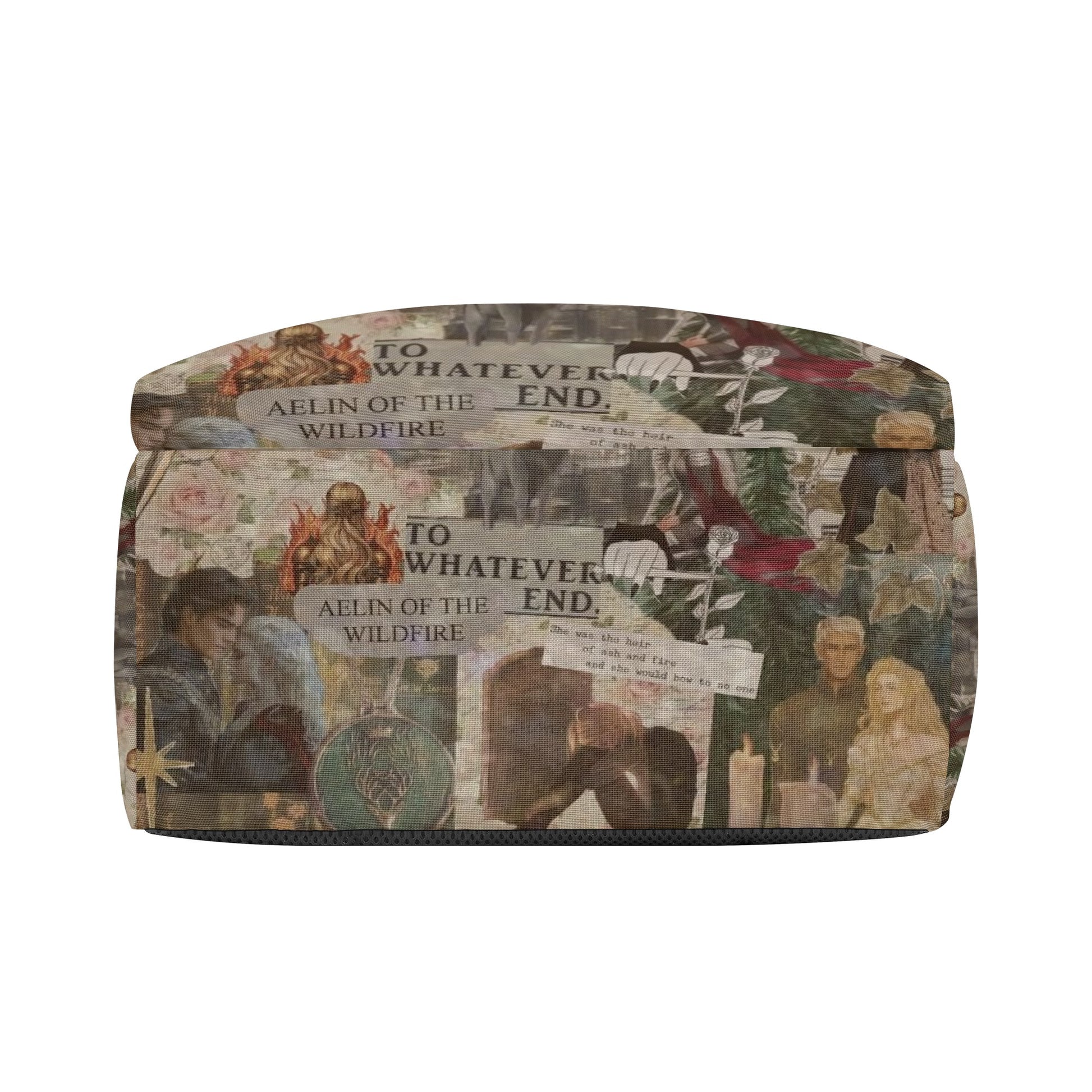Fire Breathing Queen Backpack, Aelin of the Wildfire, You Do Not Yield Quote, Throne of Glass Inspired Book Bag BPVLR09