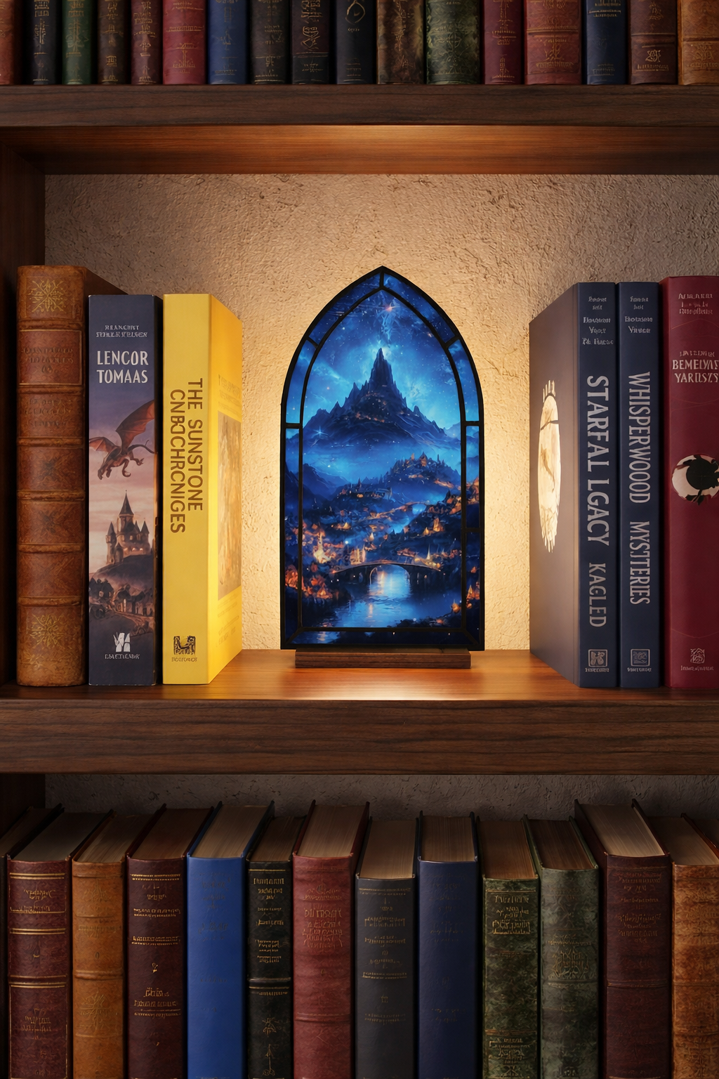 Velaris Night Court Book Nook, ACOTAR Fantasy Bookshelf Insert, Candle Light Decor, Gift for Book Lovers BNVLR33