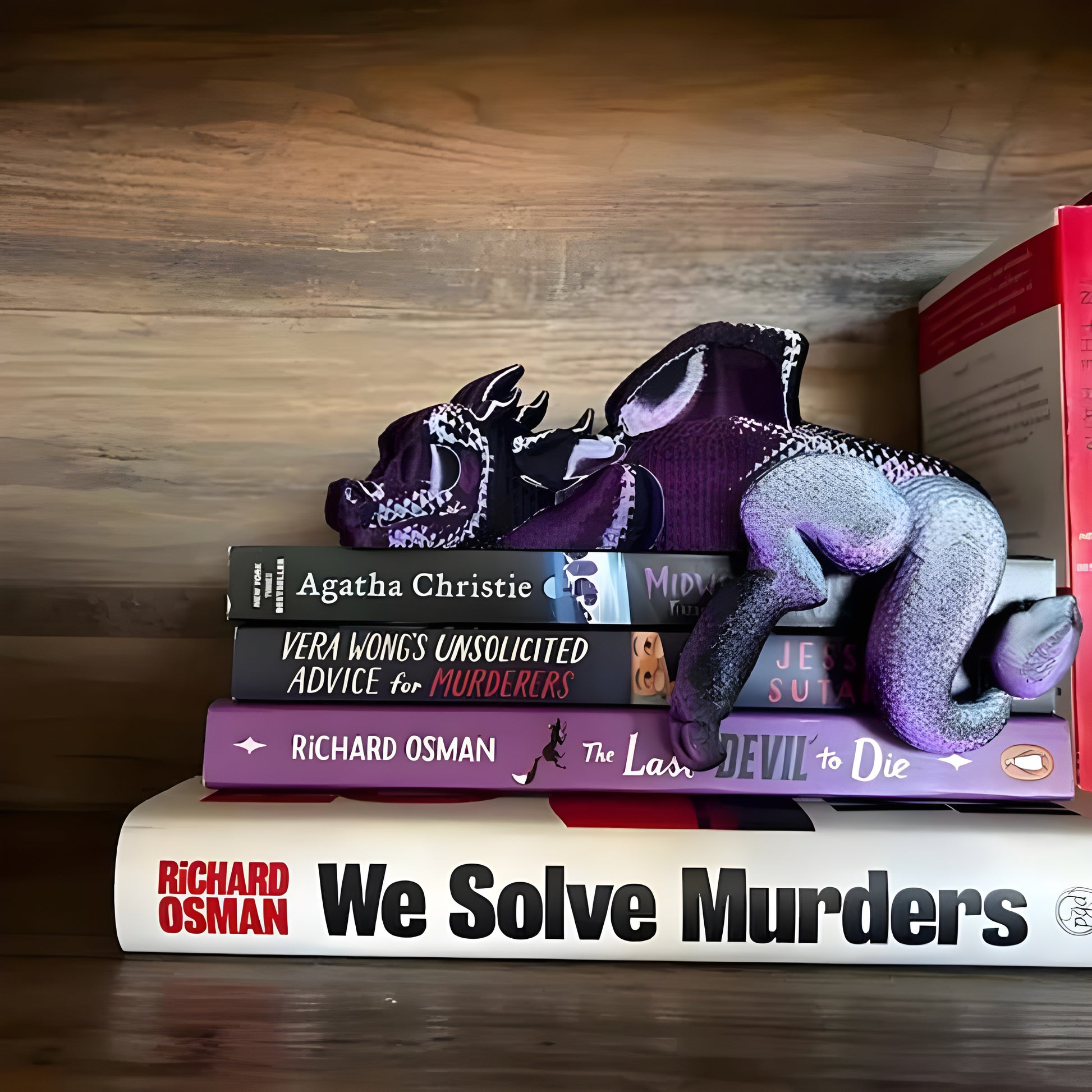 Sleeping Bookshelf Dragon, Adorable 3D Printed Dragon Decor, Fantasy Shelf Ornament, Unique Gift, Custom Colors Available