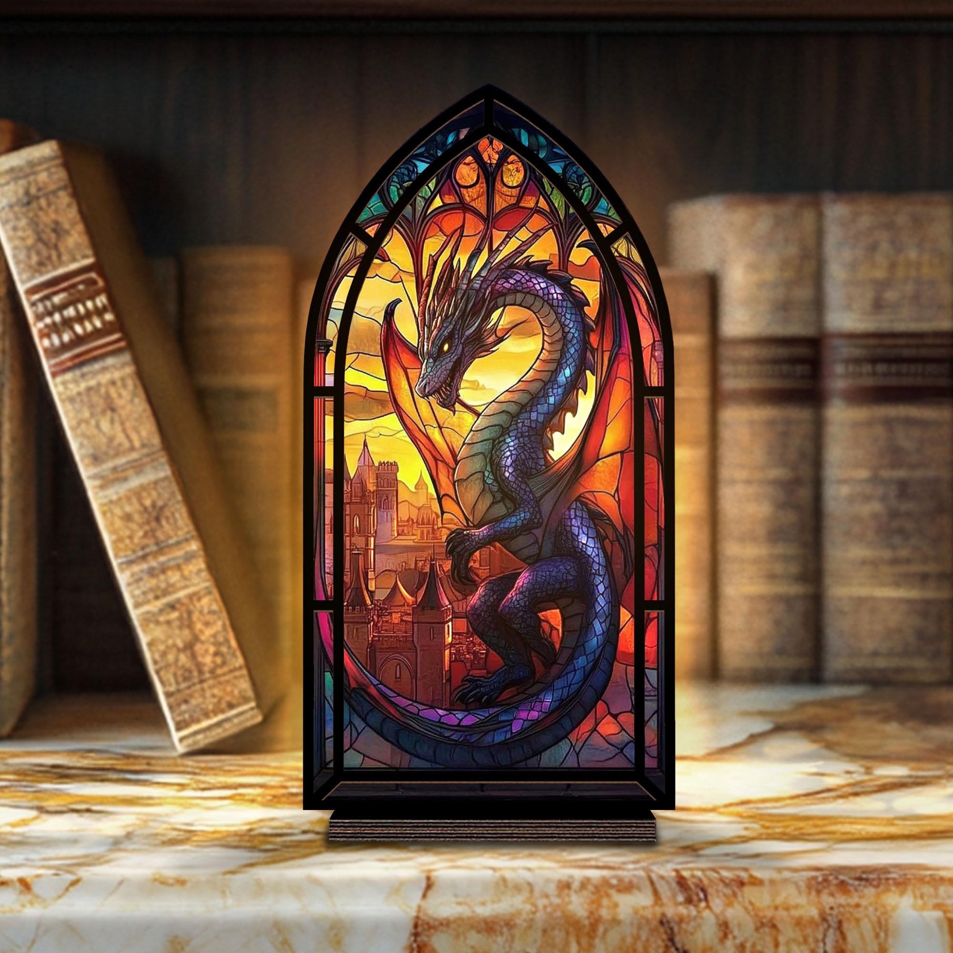 Sun-catching Dragon Candle Holder For Fourth Wing Inspired Fantasy Reading Nook, Striking Dragon Bookshelf, Gift For Fantasy Book Lovers And Readers BNVLR20