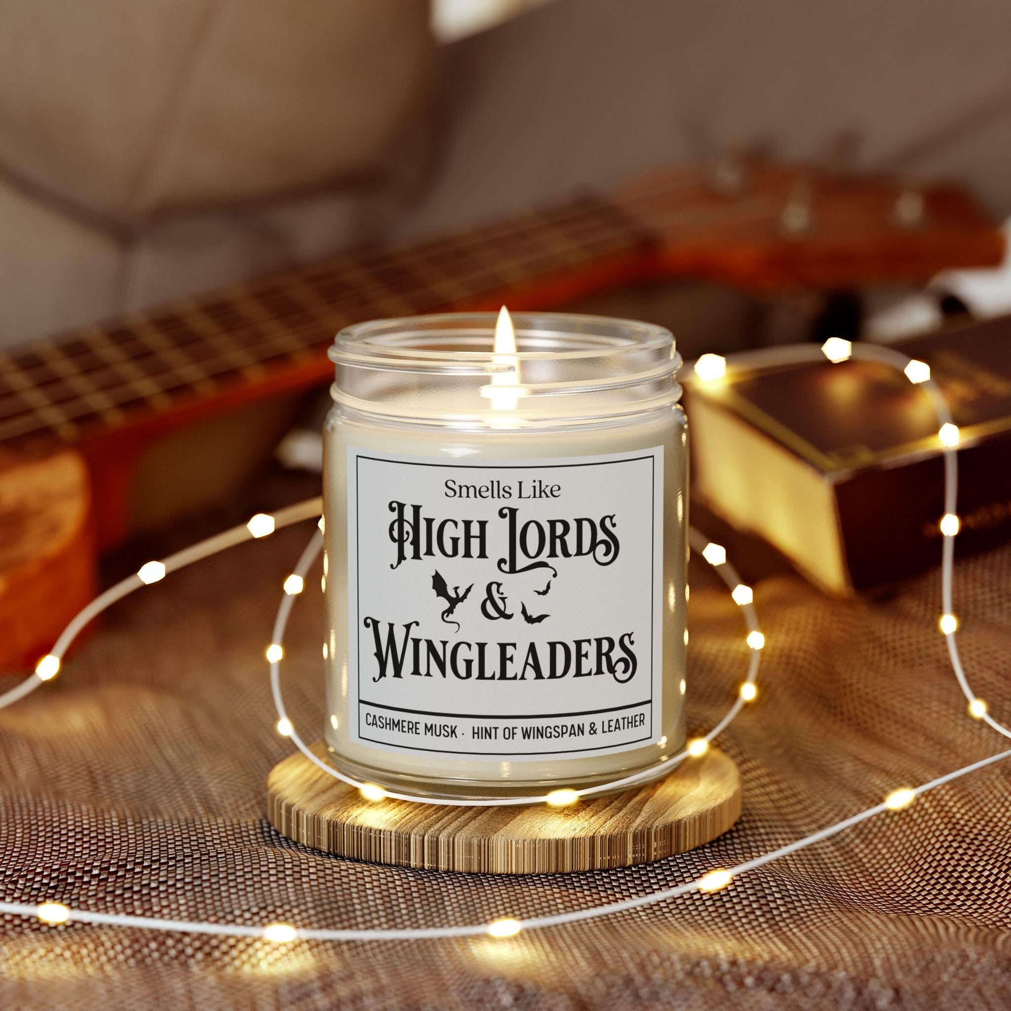 Smells Like High Lords and Wingleaders Candle, Romantasy Book Candle, Fae Court Candle, Bookish Gift for Readers CDVLR01