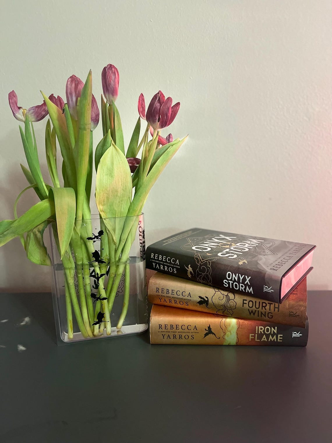 Fly or Die Acrylic Book Vase, Fourth Wing Acrylic Flower Vase, Basgiath War College Book Lover Gift, Gifts For Book Lover, VLRBV06
