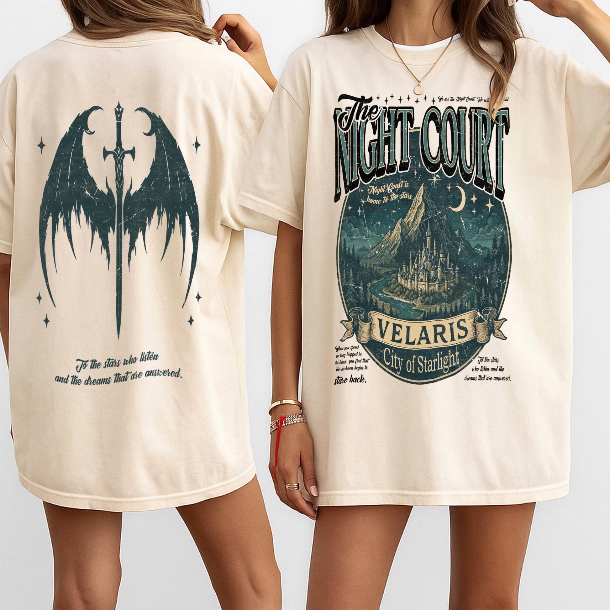 Velaris Night Court Acotar, Vintage Velaris The Night Court Shirt, Nightcourt Court Of Dreams, Inner Circle Acotar Comfort Colors Tee