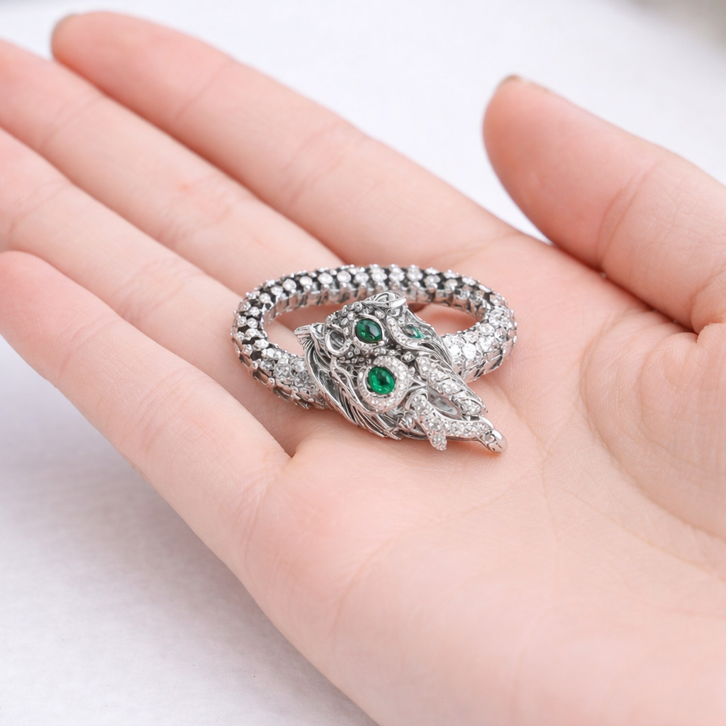 Dragon Ring, Adjustable Dragon Wrap Ring, Unisex Dragon Jewelry, Fantasy Dragon Ring for Men Women, Dragon Lover Gift