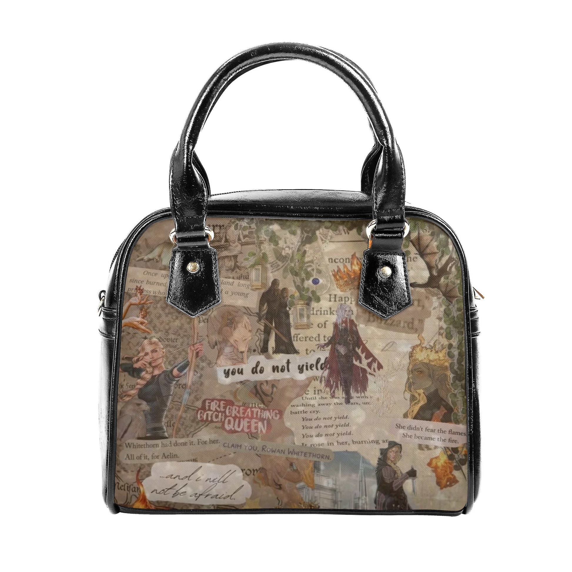 TOF Inspired Leather Bag, Throne Of Glass Inspired Bag, Personalized Leather Bag, Fantasy Leather Handbag, Perfect Gift for Women. HBVLR52